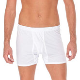 Cottonil Men Half Short Combed White